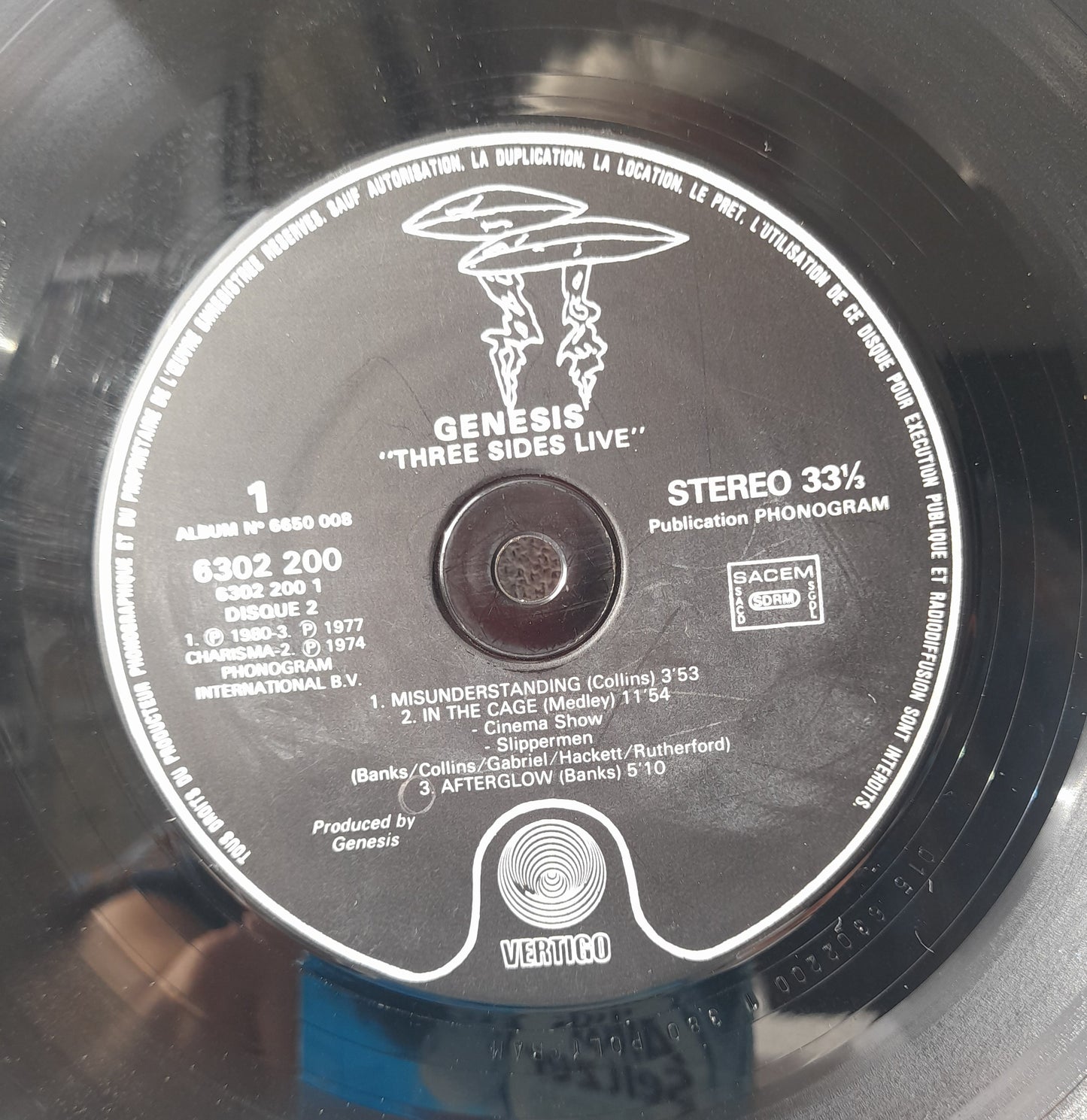 ROCK-Génesis. Three Sides Live. Año 1982