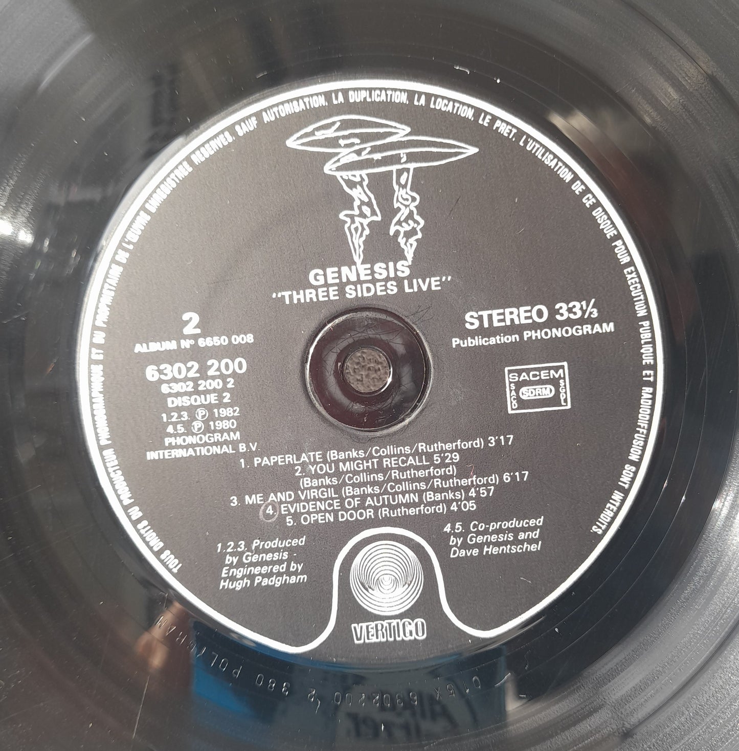 ROCK-Génesis. Three Sides Live. Año 1982
