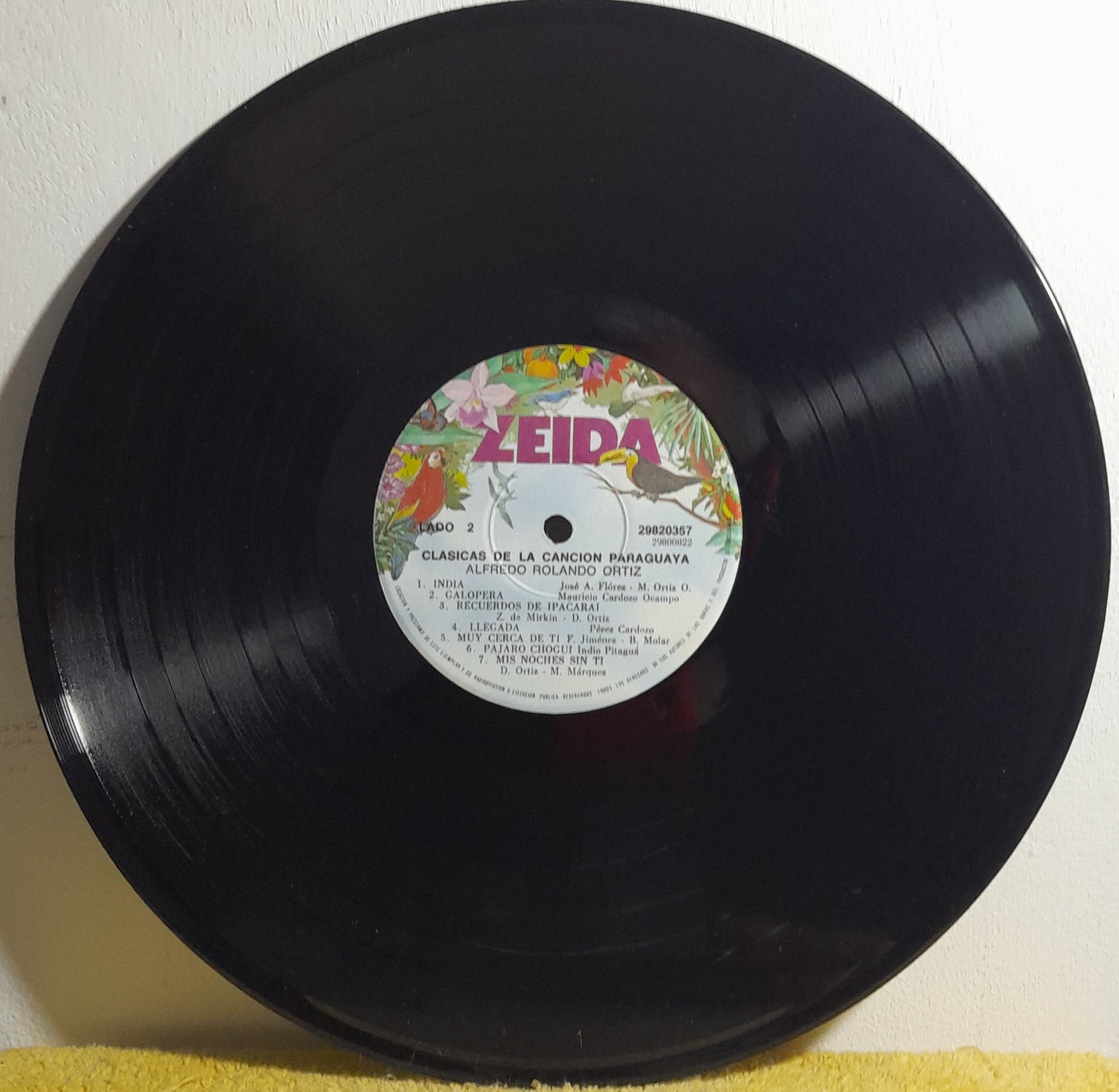 LATINOAMERICANA-Alfredo Rolando Ortiz, Arpa / Clásicas de la Canción Paraguaya. Año 1969