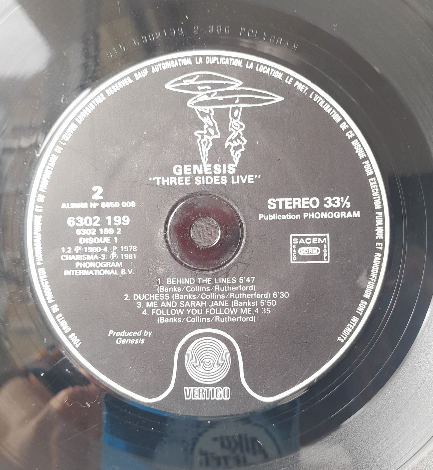 ROCK-Génesis. Three Sides Live. Año 1982