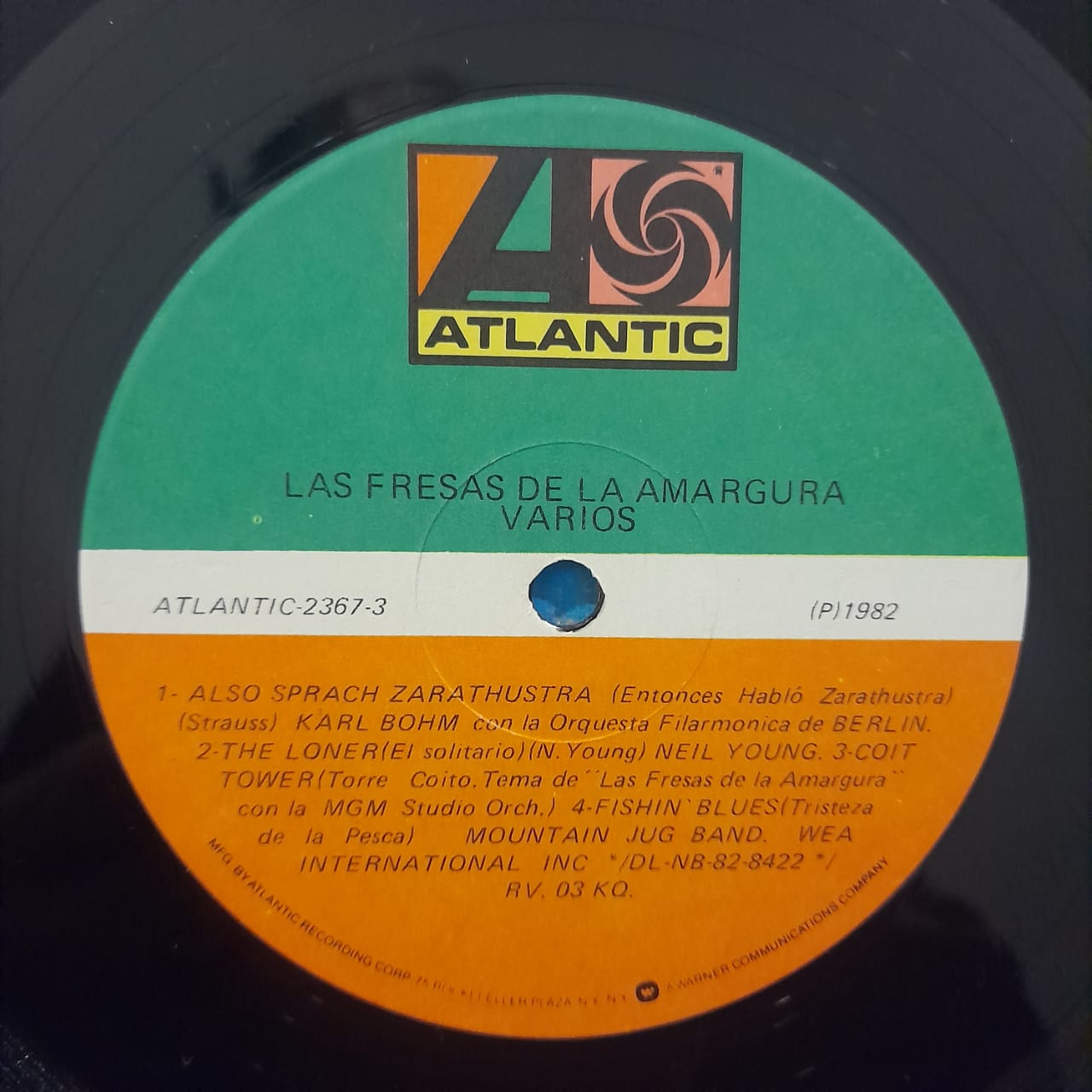 ROCK-Varios - The original Soundtrack / The Strawberry Statement ( Las Fresas de la Amargura) Año 1982